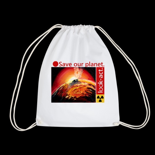 Save our planet. Fukushima Theme - Turnbeutel