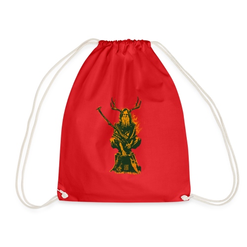Leshy Green/Yellow - Drawstring Bag