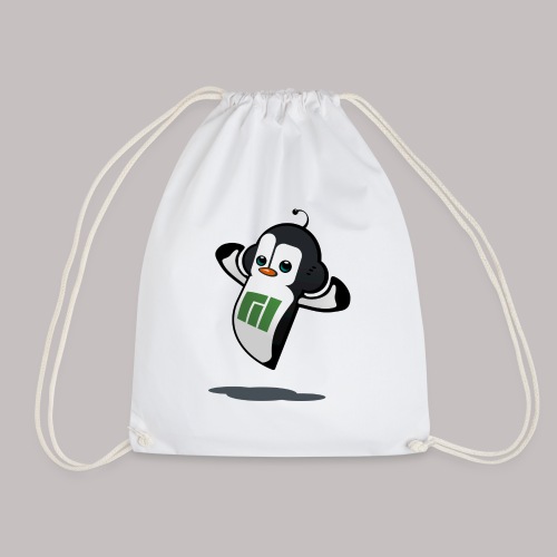 Manjaro Mascot strong left - Drawstring Bag