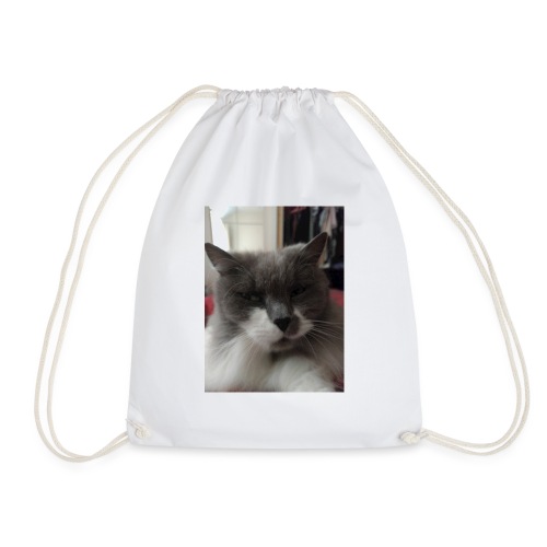 Moody cat - Drawstring Bag