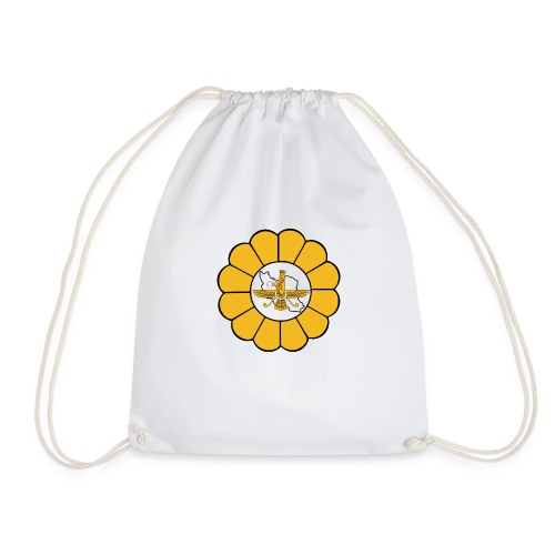 Faravahar Iran Lotus - Drawstring Bag