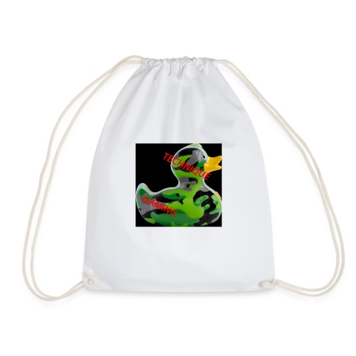 YOUTUBE NAME WITH A CAMO DUCK - Drawstring Bag