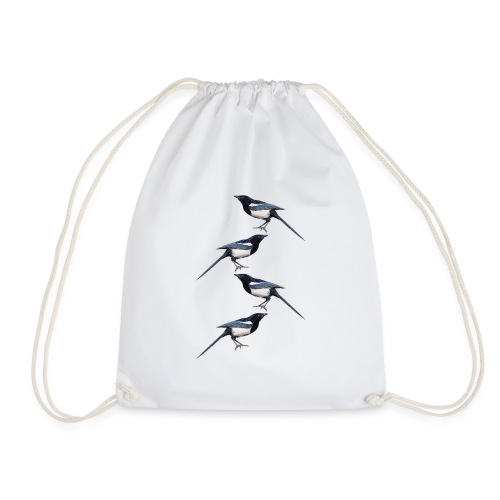 Flat and Paper Magpie - Drawstring Bag