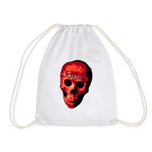 Illustrated Skull - Drawstring Bag