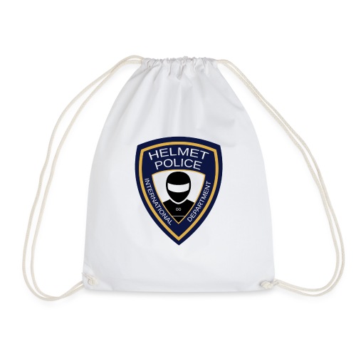 HELMET POLICE AT LAZYROLLING - Drawstring Bag