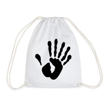 Alien Hand - Turnbeutel - Weiß - Vorne