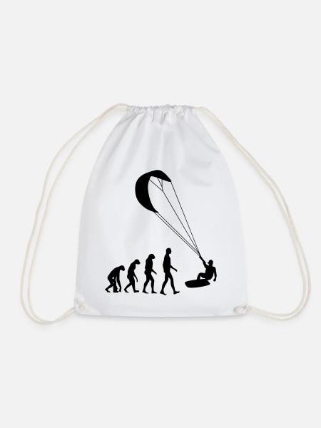 Kitesurfen / Kitesurfer / Kiteboarden / Kitesurf - Turnbeutel - Weiß