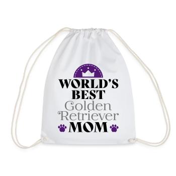 Golden retriever - Drawstring Bag - white - Front