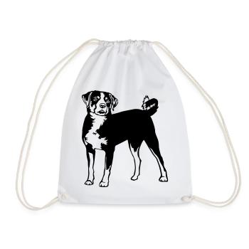 Appenzeller Sennenhund - Turnbeutel - Weiß - Vorne