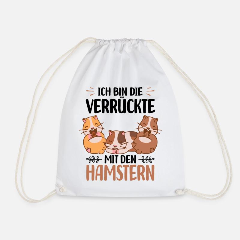 Hamster - Turnbeutel - Weiß