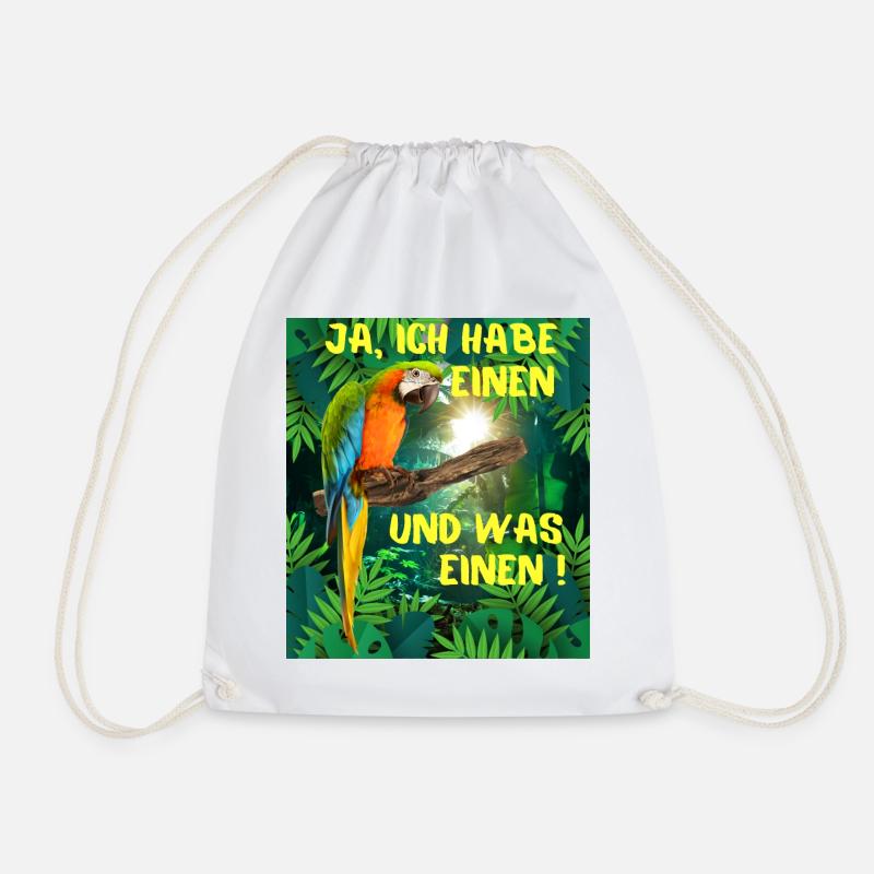 Ja ich habe einen Vogel und was für einen ! - Turnbeutel - Weiß