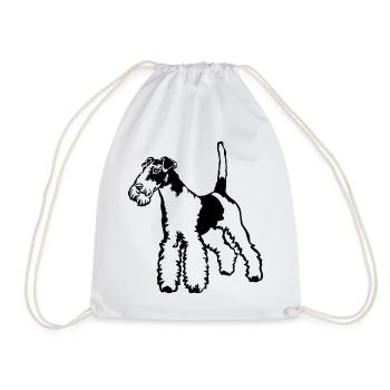 Fox-terrier - Sac de sport léger - blanc - Devant