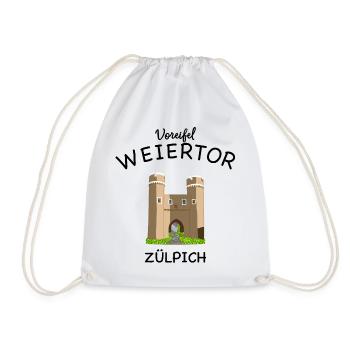Zülpich, Weiertor, Voreifel - Turnbeutel - Weiß - Vorne