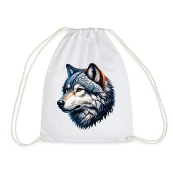 Loup - Sac de sport léger - blanc - Devant