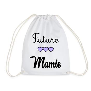FUTURE GRANNY - Drawstring Bag - white - Front