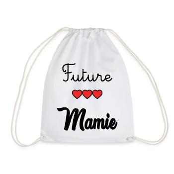 FUTURE GRANNY - Drawstring Bag - white - Front