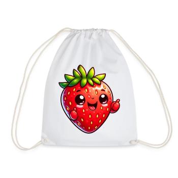 Fraise Fraises - Sac de sport léger - blanc - Devant