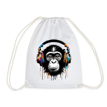 Singe - Sac de sport léger - blanc - Devant