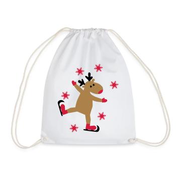 Drôle d’orignal pour Noël - Sac de sport léger - blanc - Devant