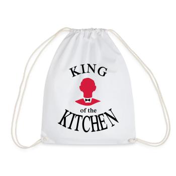 Chef's apron - Drawstring Bag - white - Front