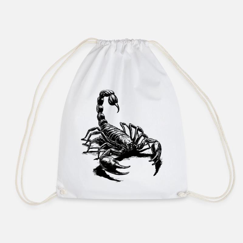 Noir Scorpion - Sac de sport léger - blanc