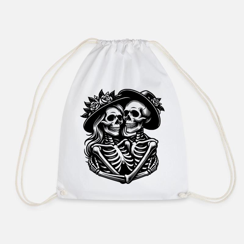Couple of horror - Drawstring Bag - white