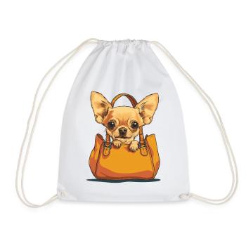 Chihuahua dans le sucre de poche - Sac de sport léger - blanc - Devant