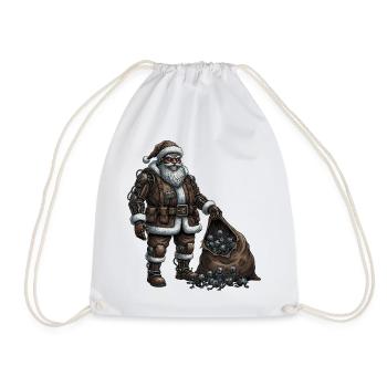 Père Noël cyborg - Sac de sport léger - blanc - Devant