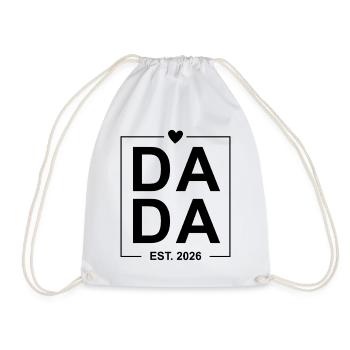 Dada Est. 2026 - Drawstring Bag - white - Front