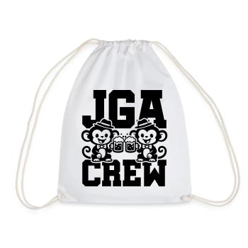 Jga Crew Junggesellenabschied Affe - Turnbeutel - Weiß - Vorne