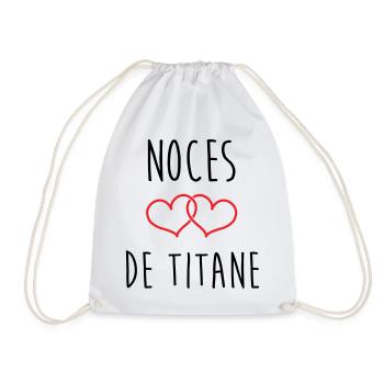 Noces de Titane 72 ans de mariage - Sac de sport léger - blanc - Devant