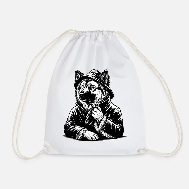 Eurasier | Sailor - Drawstring Bag - white