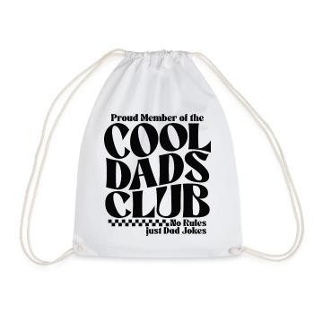 Cool Dads Club - Papa Vatertag Geschenk - Turnbeutel - Weiß - Vorne