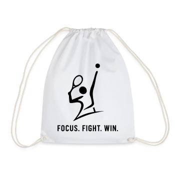 Conception de tennis - Sac de sport léger - blanc - Devant