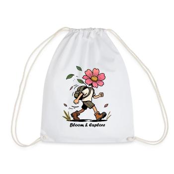 Fleur Sauvage en randonnée - Sac de sport léger - blanc - Devant