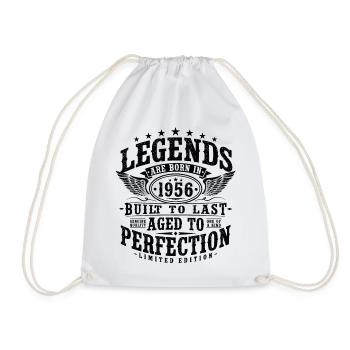 70e anniversaire 1956 cadeau vintage vintage - Sac de sport léger - blanc - Devant