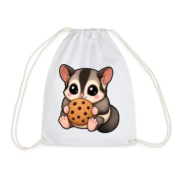 Bande dessinée dessinée Sugar Glider Sweet Biscuit - Sac de sport léger - blanc - Devant