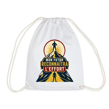 Mon futur reconnaîtra l'effort - Sac de sport léger - blanc - Devant