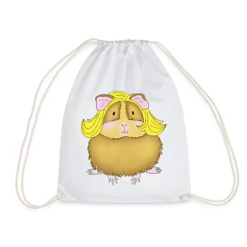 Meerschweinchen Blond Glamour - Turnbeutel - Weiß - Vorne