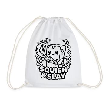 Squish & Slay – Butter Squishy Demon Hunter Kawaii - Turnbeutel - Weiß - Vorne