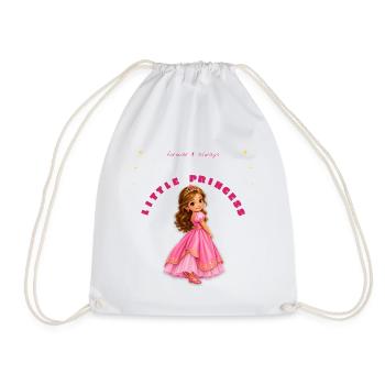 Kleine rosa Prinzessin - Turnbeutel - Weiß - Vorne