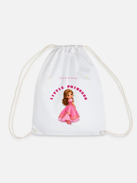 Kleine rosa Prinzessin - Turnbeutel - Weiß
