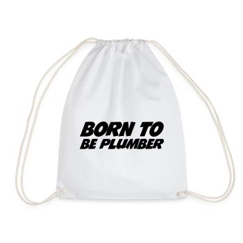 Born to be Plumber - Sac de sport léger - blanc - Devant