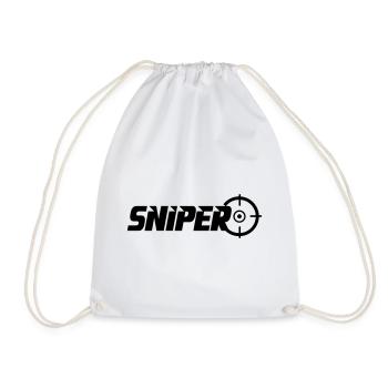 sniper - Drawstring Bag - white - Front