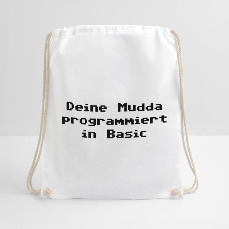 Deine Mudda programmiert in Basic Turnbeutel