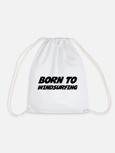 Windsurfen / Windsurfer / Windsurf / Windsurfing - Turnbeutel - Weiß