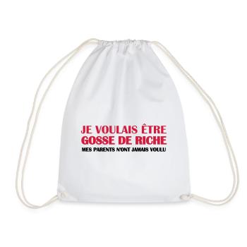 Gosse de riche - Sac de sport léger - blanc - Devant