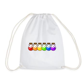 Pride Gamer LGBT+ compact - Drawstring Bag - white - Front