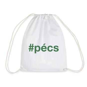 PECS Hungary Ungarn Hashtag - Turnbeutel - Weiß - Vorne