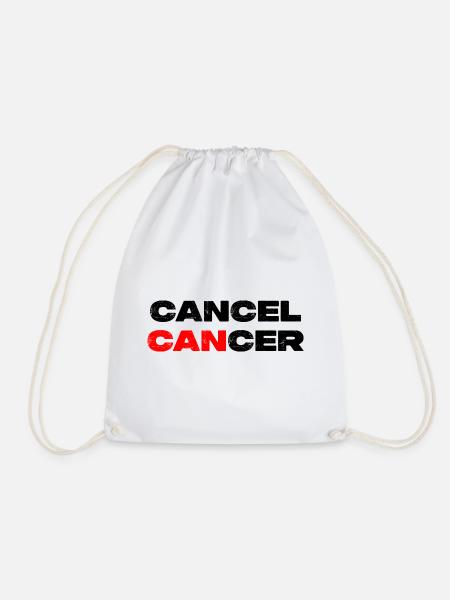 Cancel Cancer - Krebs Motivation Warrior - Turnbeutel - Weiß
